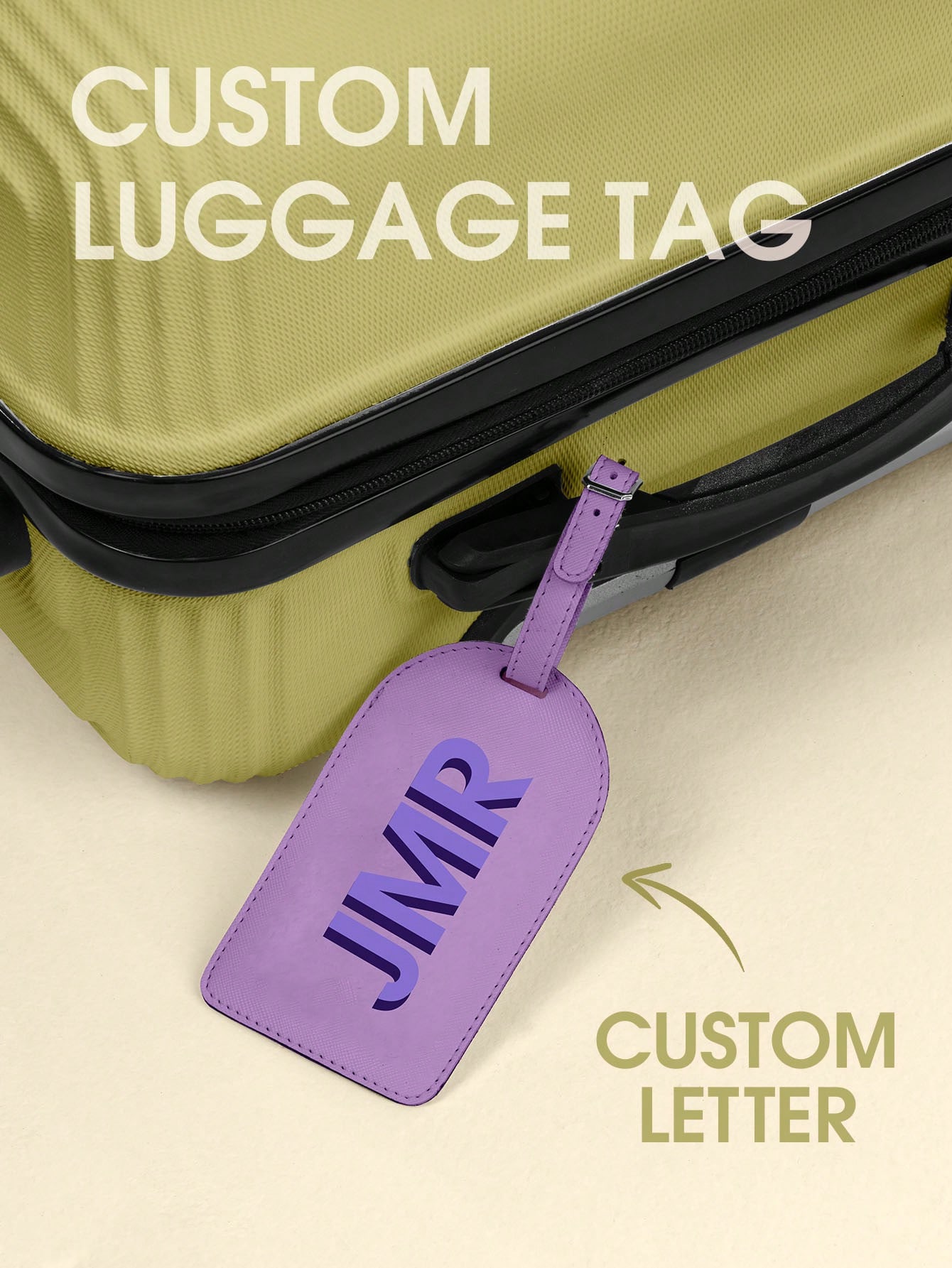 Travel Accessories Unique - Kişiselleştirilmiş Baş Harfli Bagaj Etiketi Özel