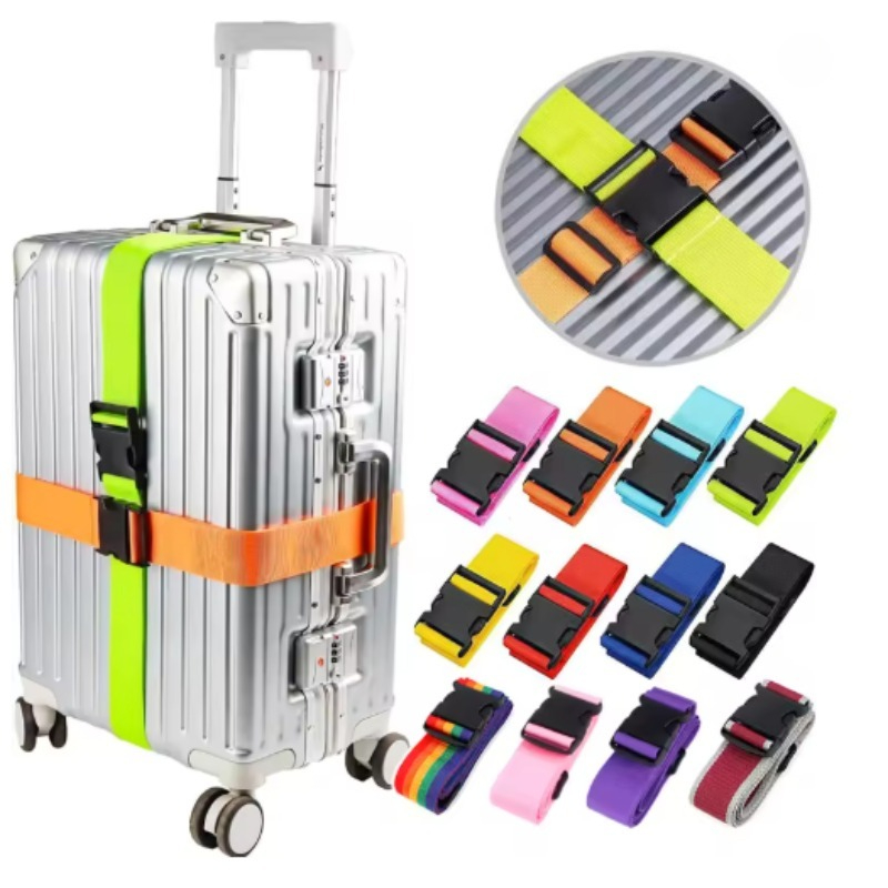 Travel Accessories Luggage Straps - Düz Şekilli Valiz Kayışları, Ayarlanabilir Tokalı