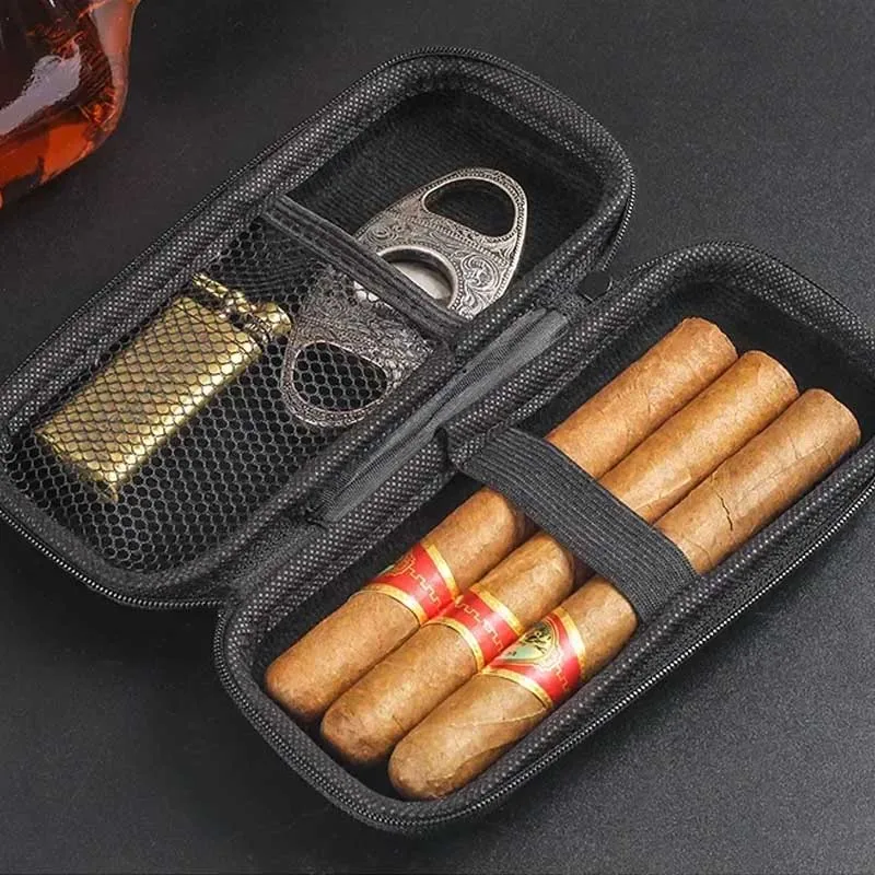 Travel Accessories Case - Taşınabilir Puro Kutusu EVA Hafif Seyahat