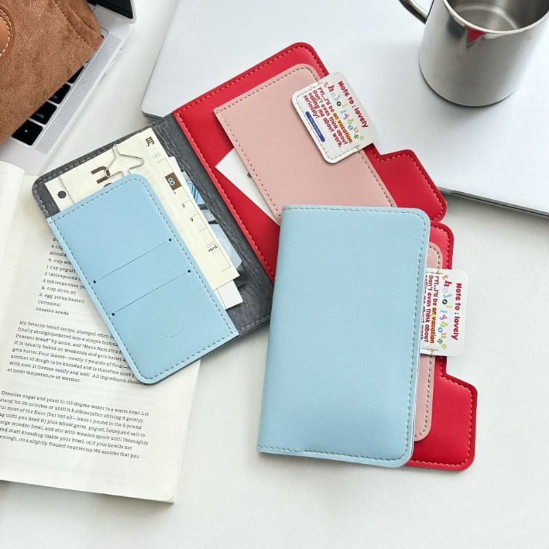 Travel Accessories Pouch For Men - Ins Renk Bloğu Pasaport Tutucu Çok