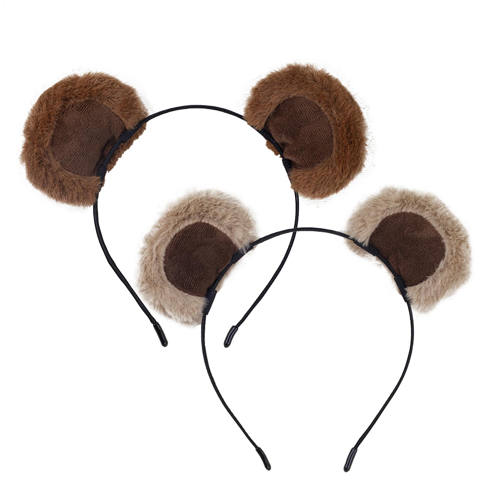Travel Accessories For 10 Year Old Girl - Peluş Ayı Kulak Bantları Yumuşak Sincap