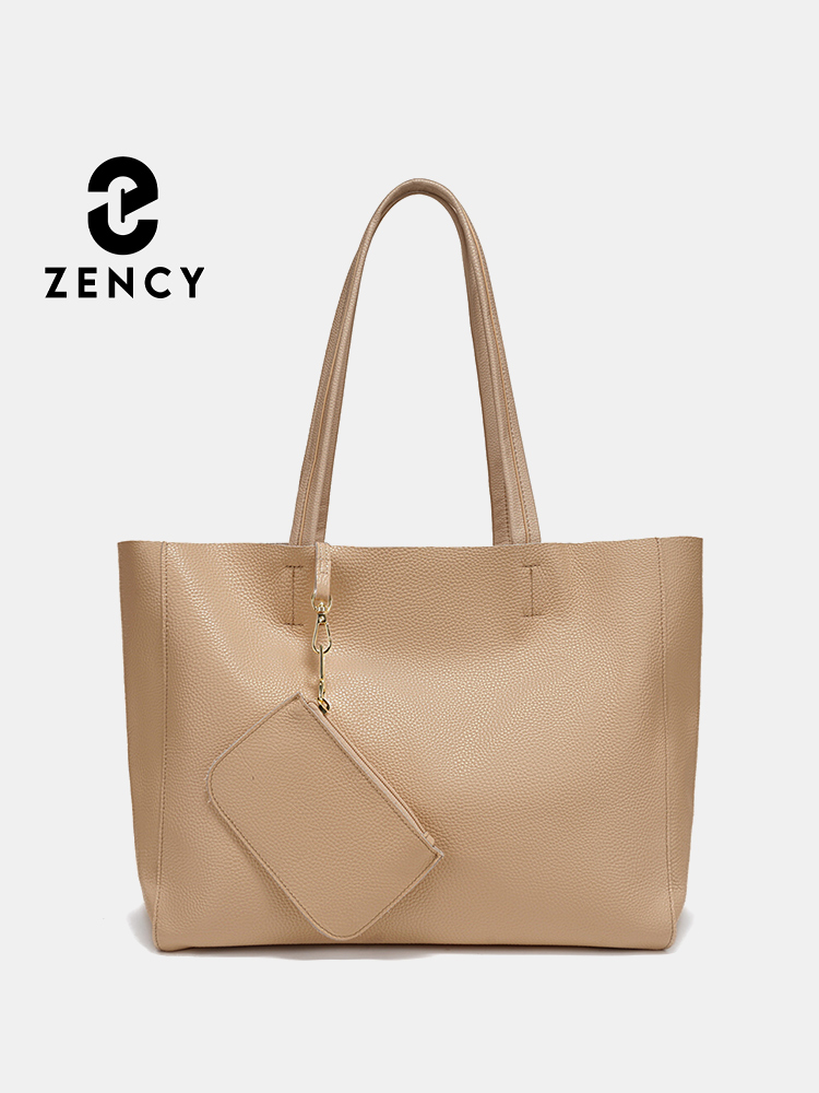 Travel Accessories Tech - Zency Hakiki Deri Büyük Tote Çanta