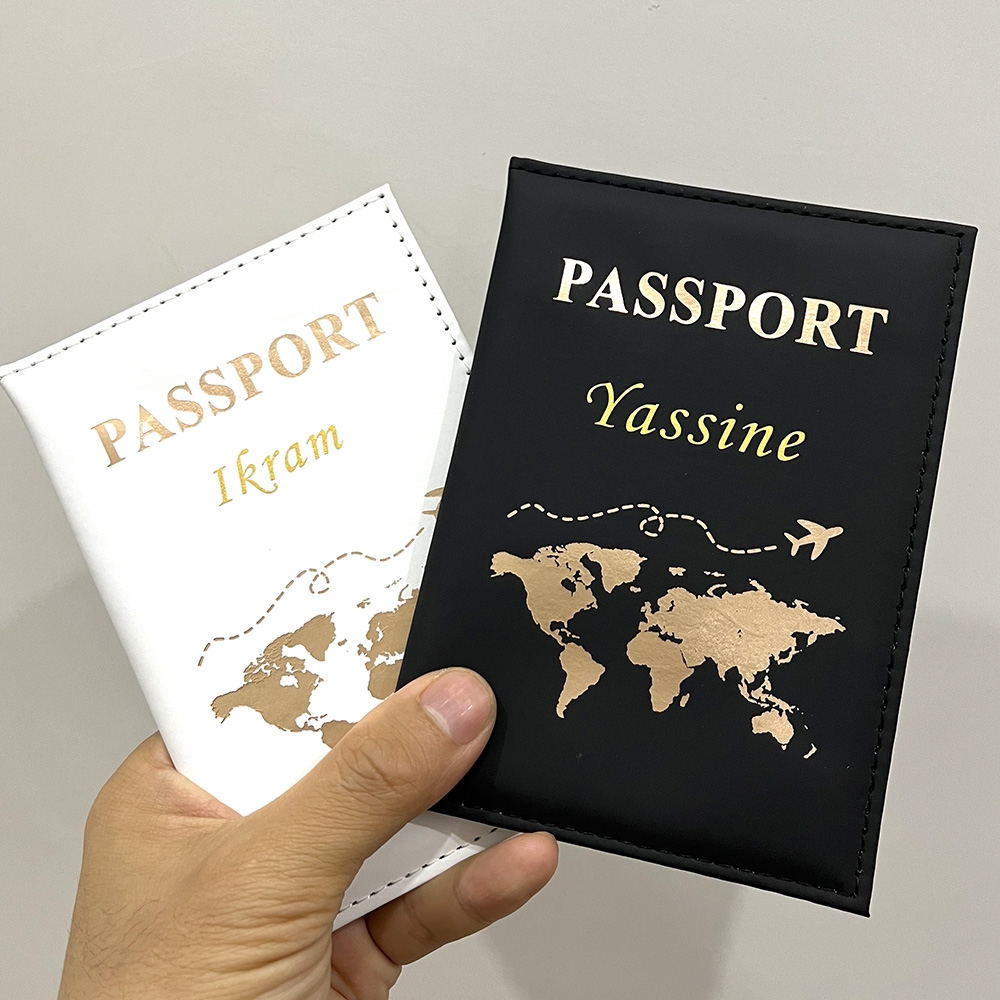 Travel Accessories Gifts For Men - Yeni sevimli kişiselleştirilmiş pasaport kapağı düzlem