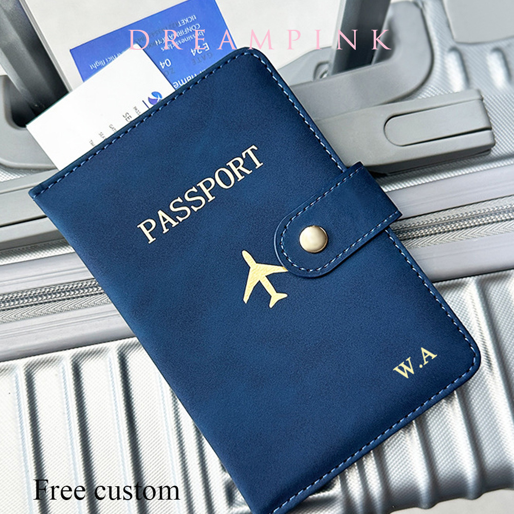 Travel Accessories Gifts For Men - Kişiselleştirilmiş İsim Seyahat Pasaport Cüzdanı Lüks