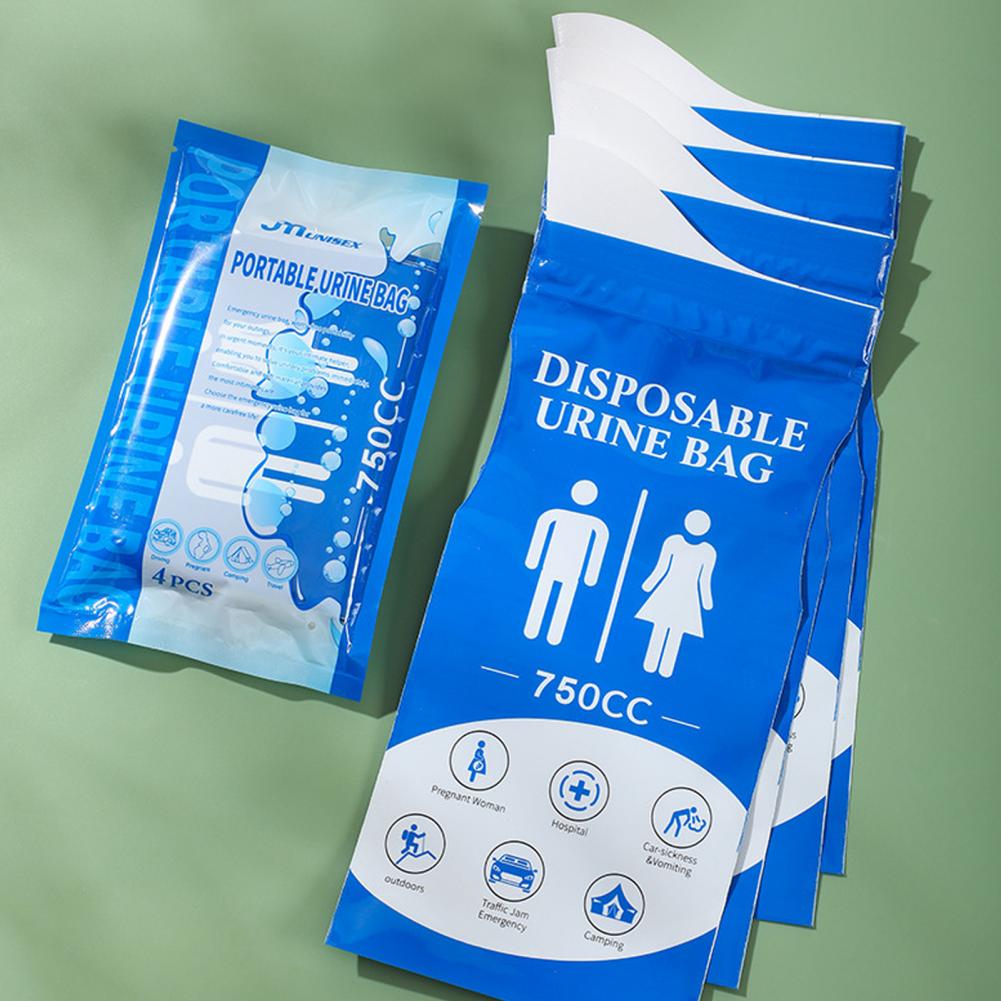 First Aid Travel Kit - Taşınabilir İdrar Torbası 4 adet 750cc