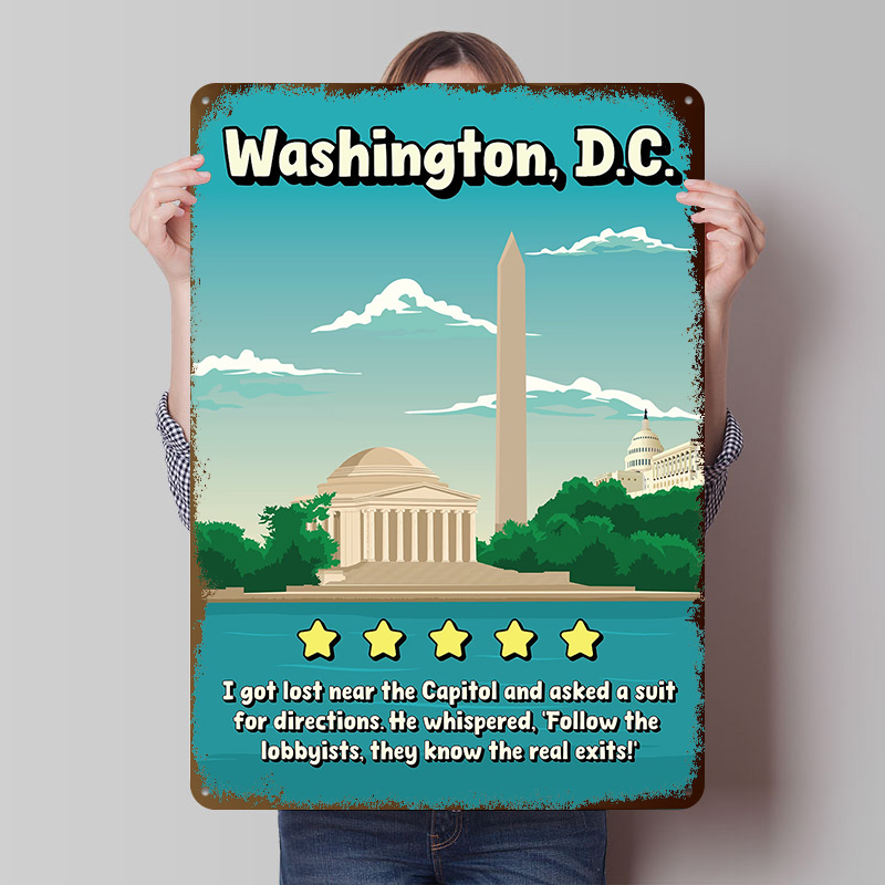 Travel Accessories Reviews - Washington D.C. Komik İnceleme Seyahat Teneke