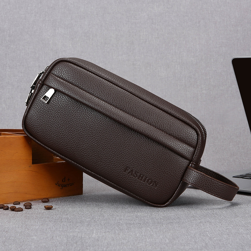 Travel Accessories Pouch For Men - Vintage Erkek El Çantası, Büyük Kapasiteli