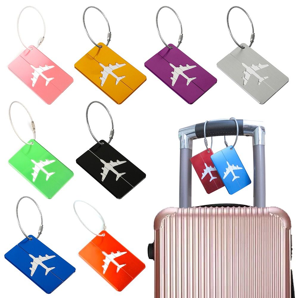 Travel Accessories Gear - Alüminyum seyahat bagaj etiketleri kullanımlık bavul
