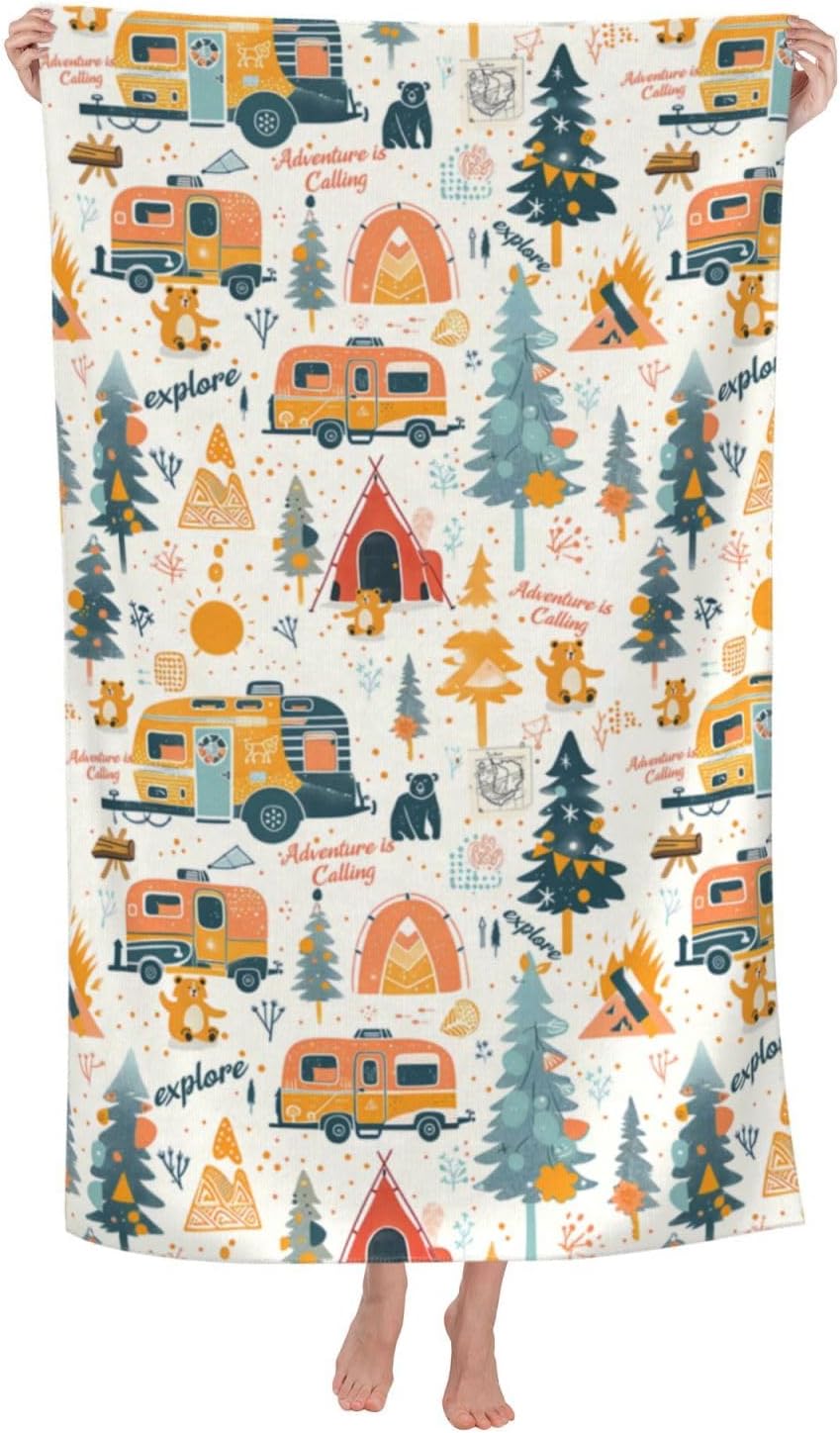 Travel Towel Quick Dry - Kamp Macerası Plaj Havlusu Mikrofiber Hızlı