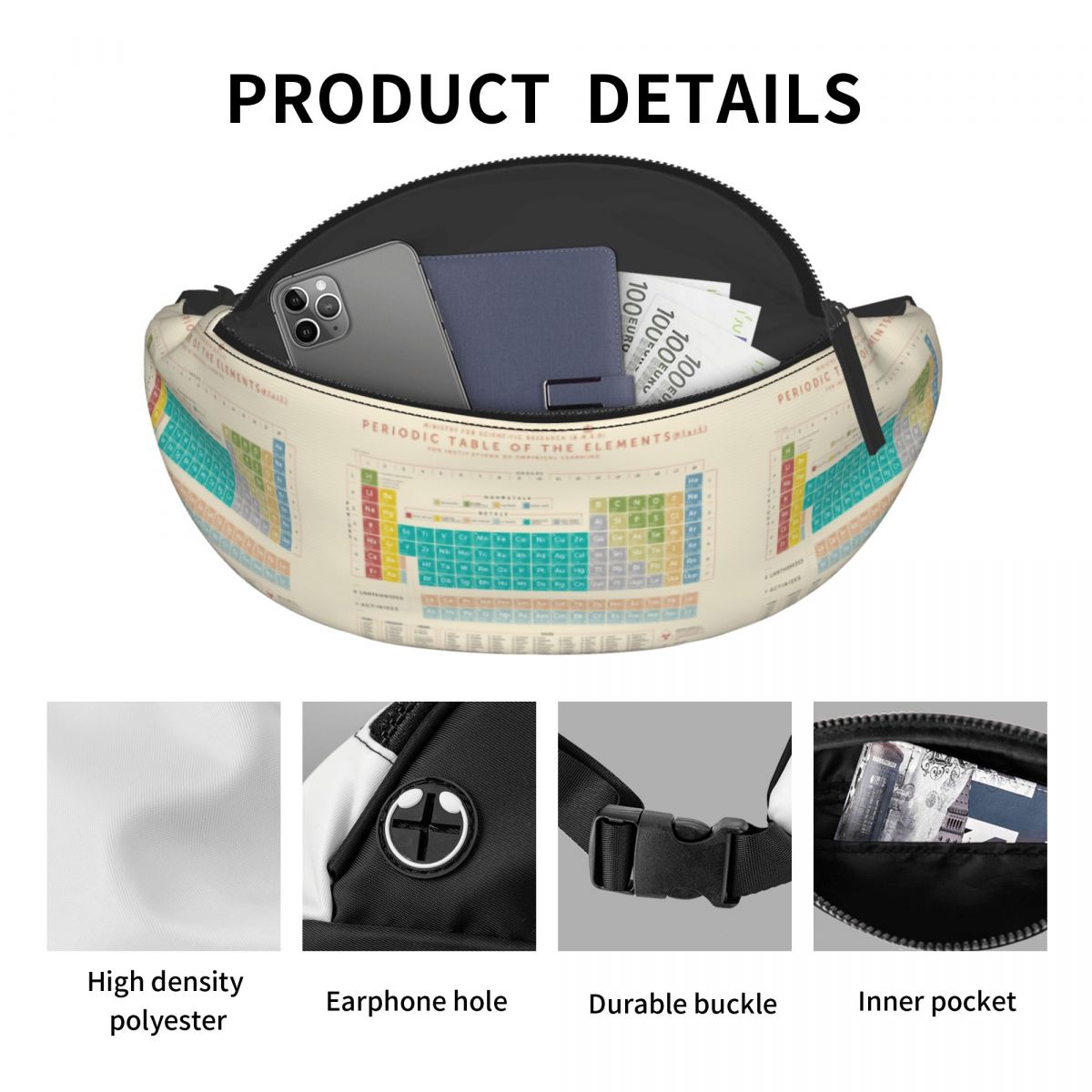 Serin Elementler Periyodik Tab - Travel Accessories Pouch For Men incelemesi ve fiyatı