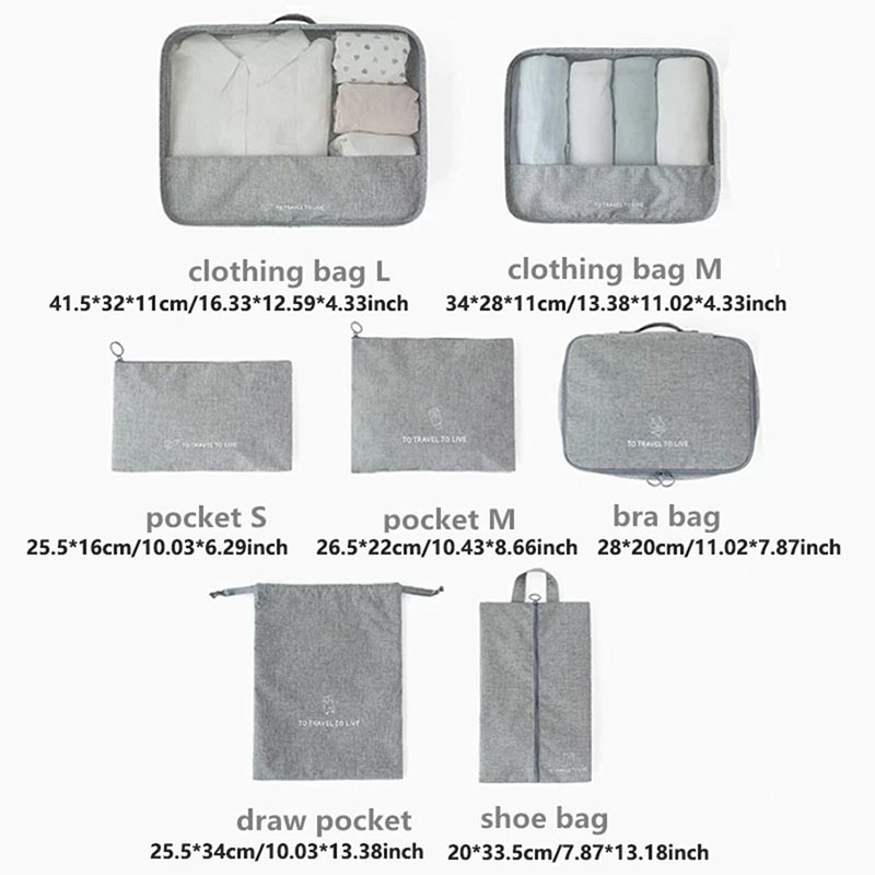Erkekler ve Kadınlar için 7 Pa - Travel Accessories Pouch For Men incelemesi ve fiyatı