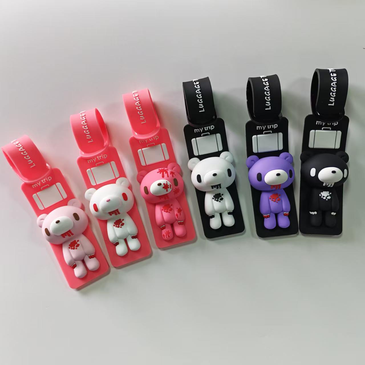 Sevimli Karikatür Ayı Silikon  - Travel Accessories Luggage Straps incelemesi ve fiyatı