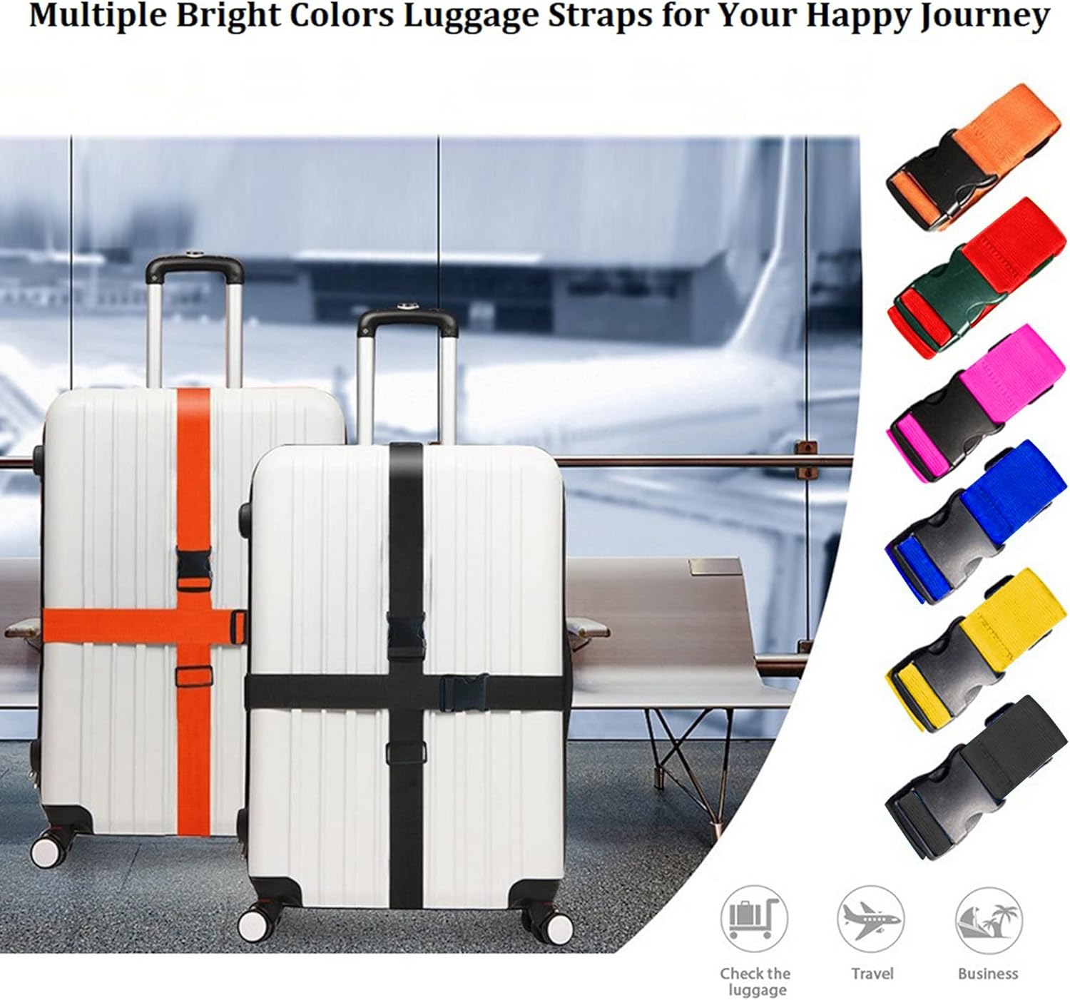 Parlak Renkli Ayarlanabilir Ba - Travel Accessories Luggage Straps incelemesi ve fiyatı