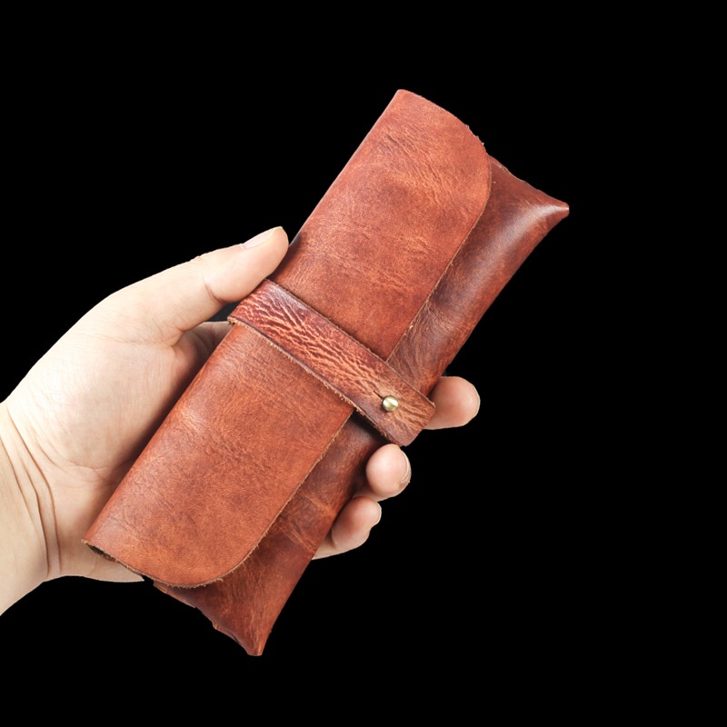 Vintage inek deri boru çantası - Travel Accessories Pouch For Men incelemesi ve fiyatı
